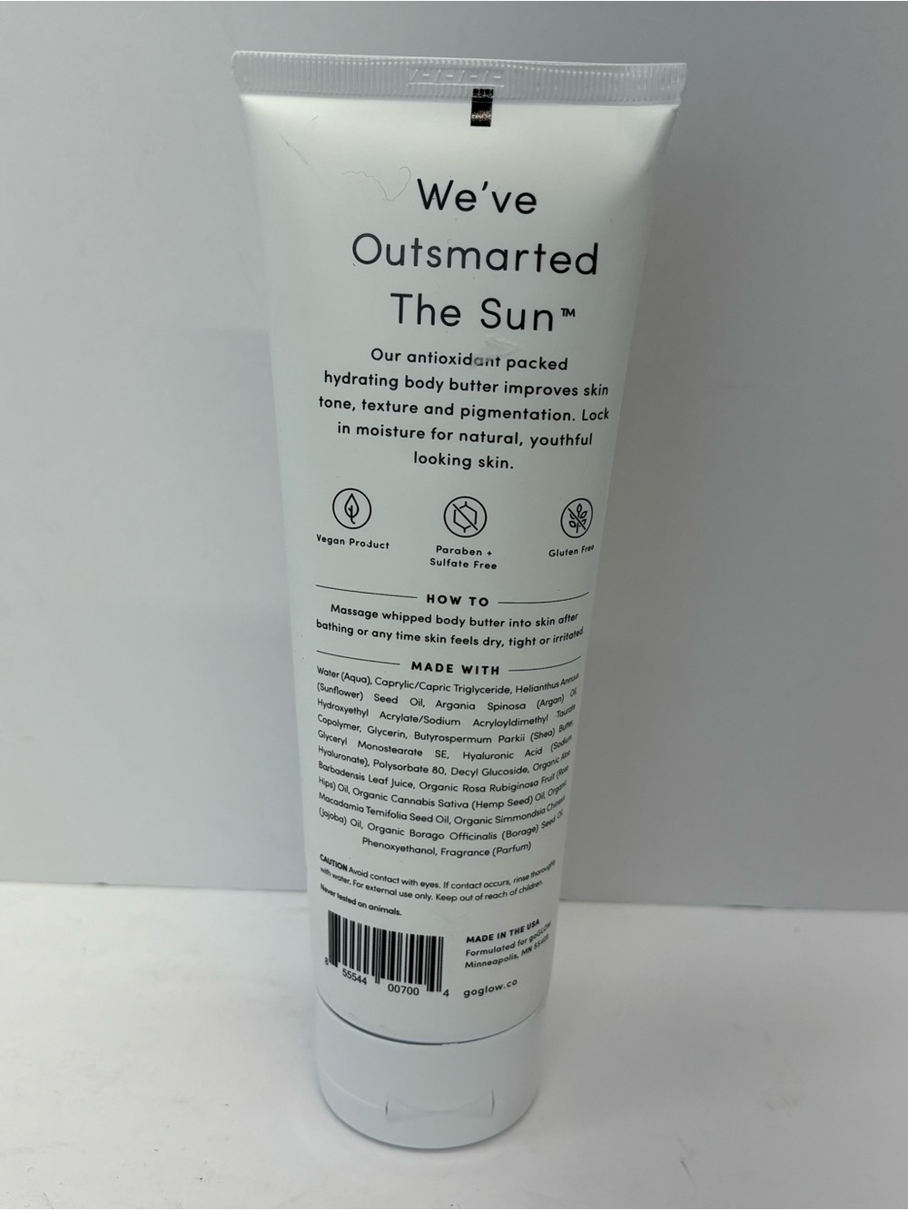 goGLOW Hydrate Moisturizing Body Butter Lotion W/Argan Oil 8.5 Oz- Face/Body - Picture 2 of 4